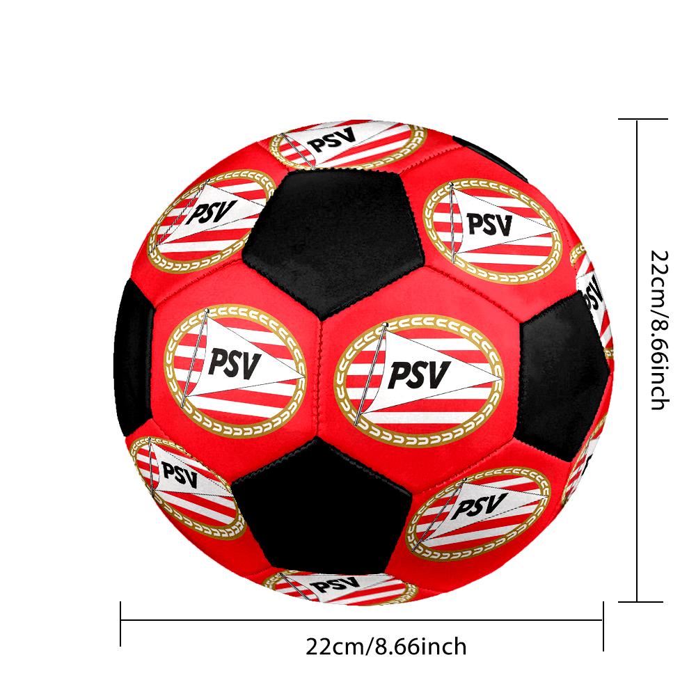 SIZE 5 PSV Eindhoven Soccer Ball Colorful All Ages Machine Stitched PVC Competition Ready Durable High-Bounce