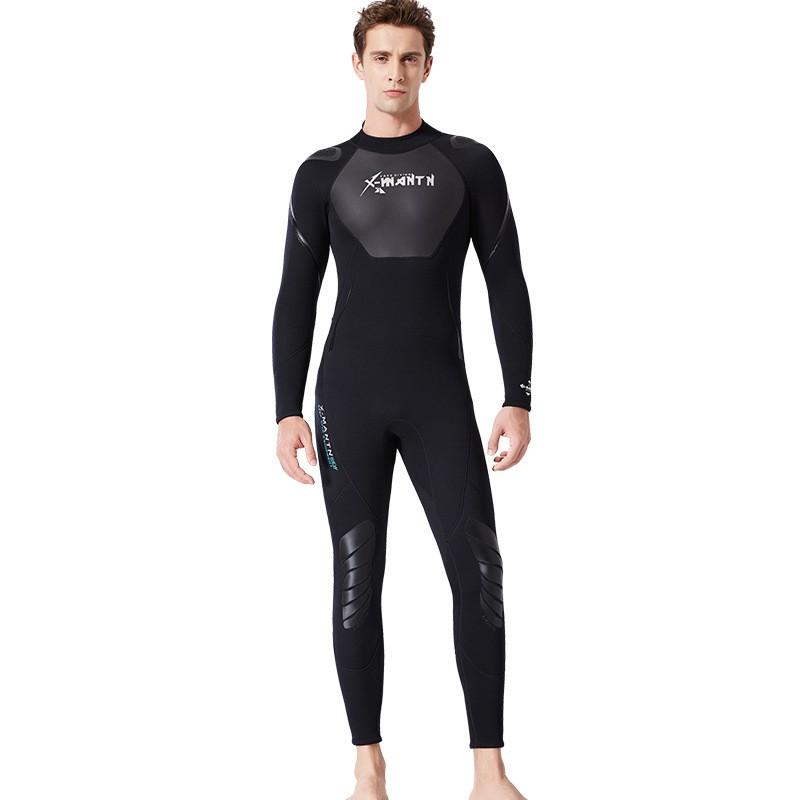 

Couple Diving Suit Men 1.5MM One-piece Warm Cold Long-sleeved Snorkeling Surfing Sunscreen Jellyfish Swimsuit Women. S