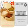 3Tier Salt Box Spice Jar Kitchen Seasoning Jar Bamboo Pepper Container Jar with Magnetic Lid Candy Earring Jewelry Salt Storage