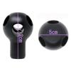 ALTEED Shift Knob, Boring Machined Aluminum, Black, Black Spherical Shape, Universal Use for ATMT