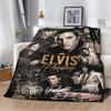 Coperta in Flanella Stile Rock 'n' Roll Elvis, Morbida Accogliente Calda Coperta da Divano Letto Divano Casa Viaggio Regalo per Fan coperta