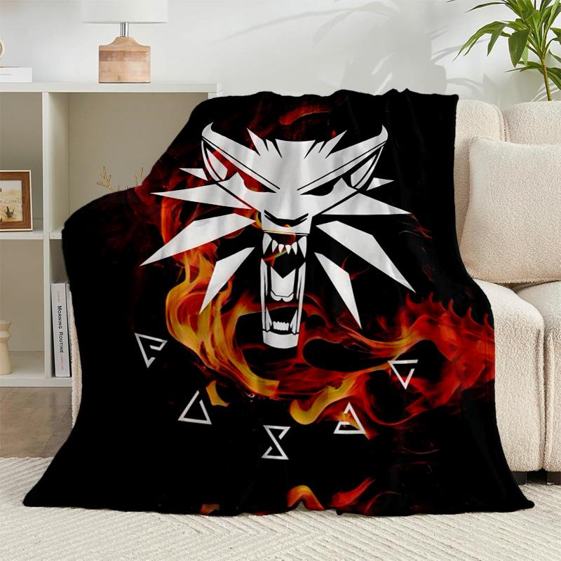 1PC wizard dragon Flannel Blanket Gift, Suitable for Both Men And Women, Soft Ideal for Beds And Sofa, Birthday Or Christmas Gift