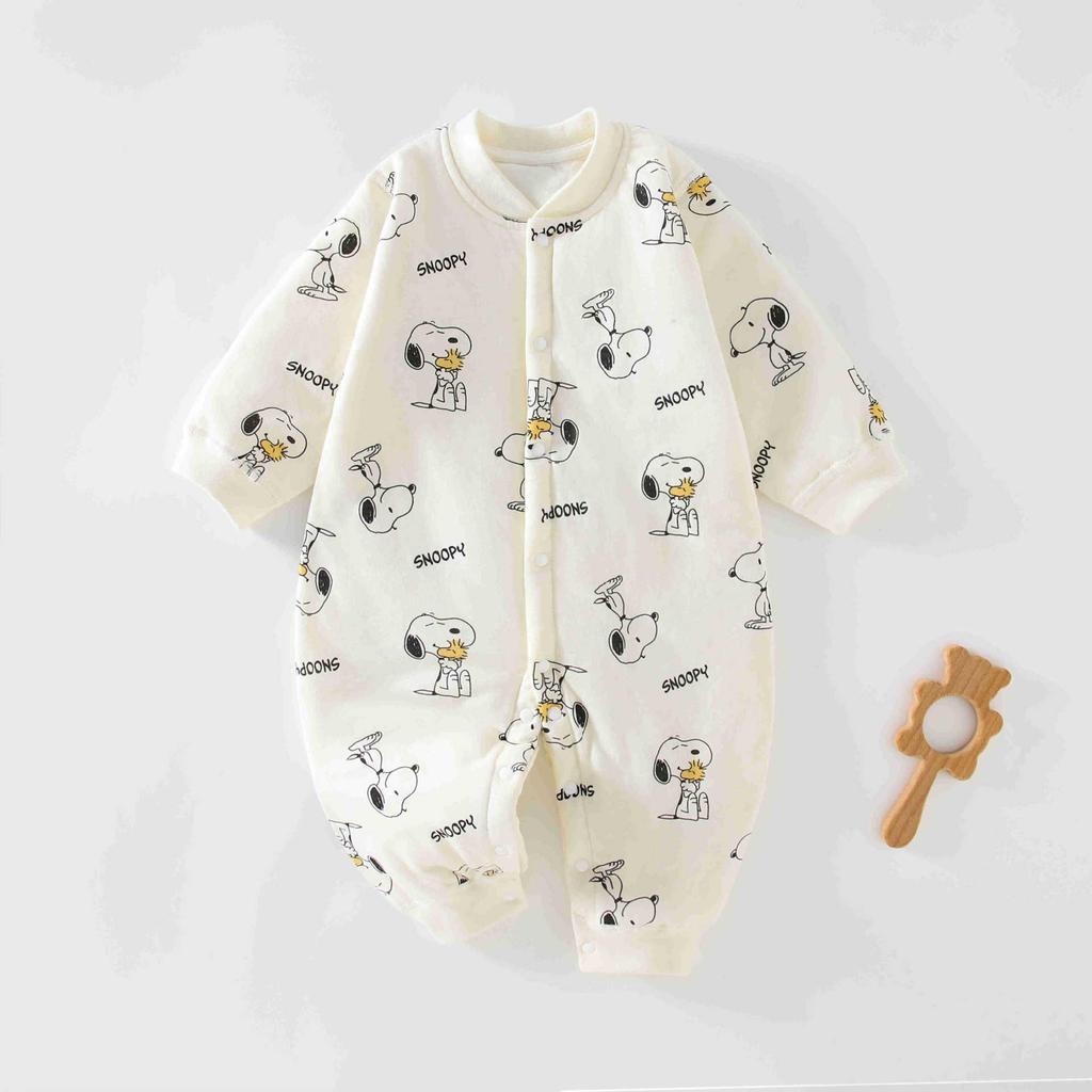 40g Dünner Baumwoll-Kleinkind-Overall: Universeller warmer Freizeit-Strampler für Säuglinge, Jungen und Mädchen, Herbst/Winter