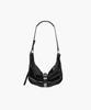 Margesherwood Belted Hobo Medium_Black Glossy Plain