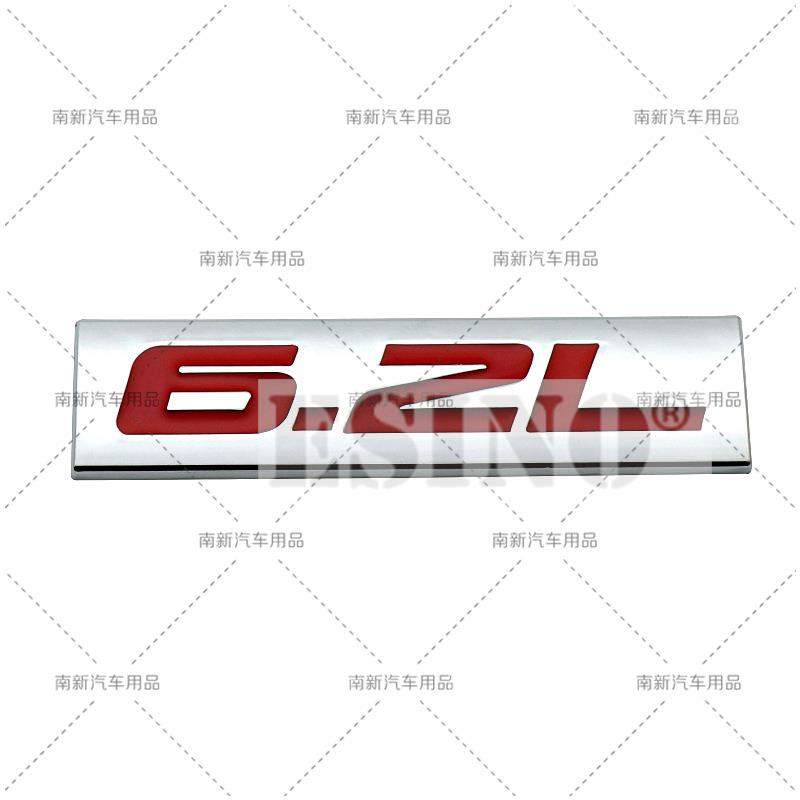 Car Styling 3D Metal Chrome Zinc Alloy Adhensive Emblem 6.0L 6.1L 6.2L 6.4L 7.0L 7.3L Body Trunk Fender Badge Accessory