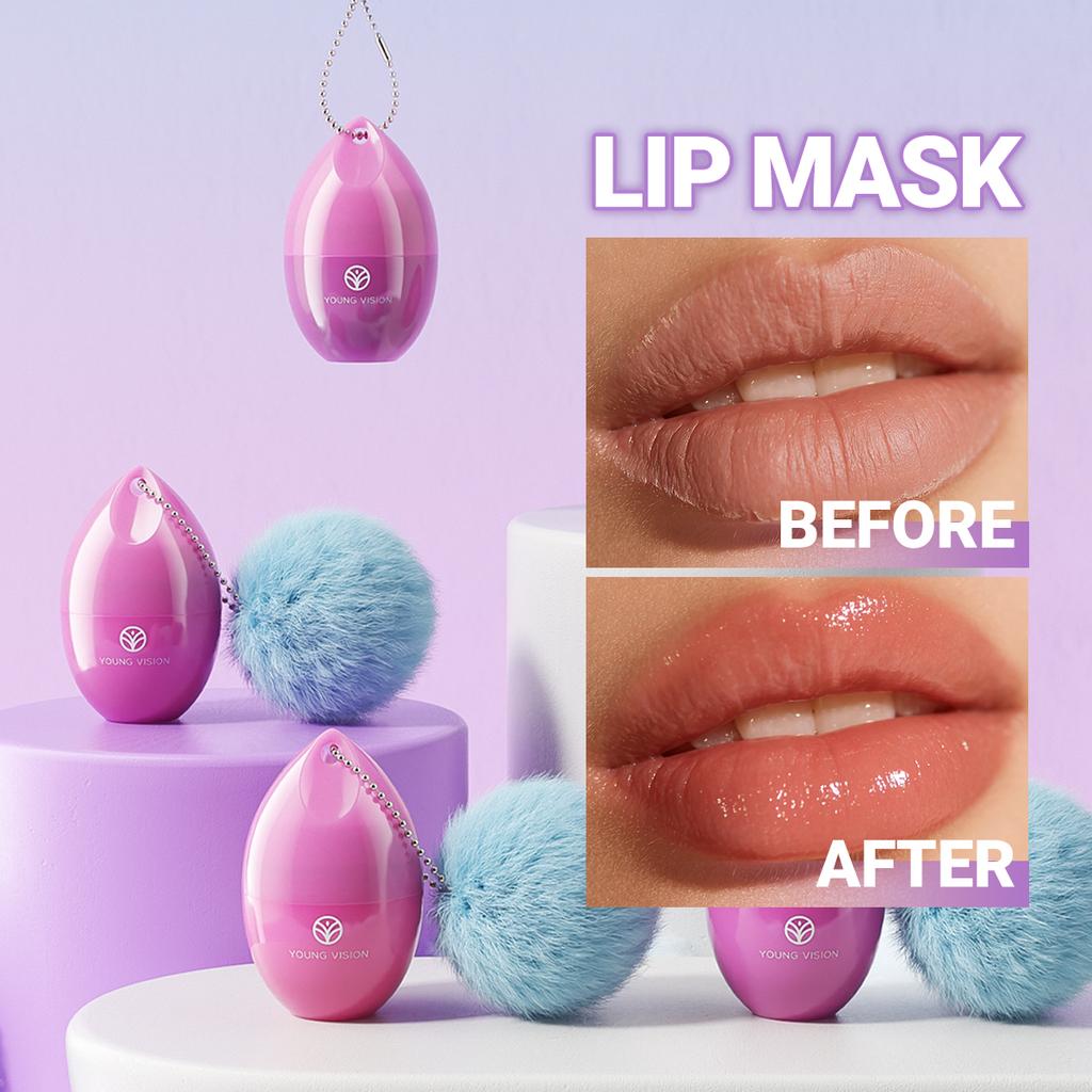 5-Color Lip Mask - Cherry & Strawberry Scented Jelly, Moisturizing Lip Care, Repair & Fade Lip Lines, for Lipitis Relief