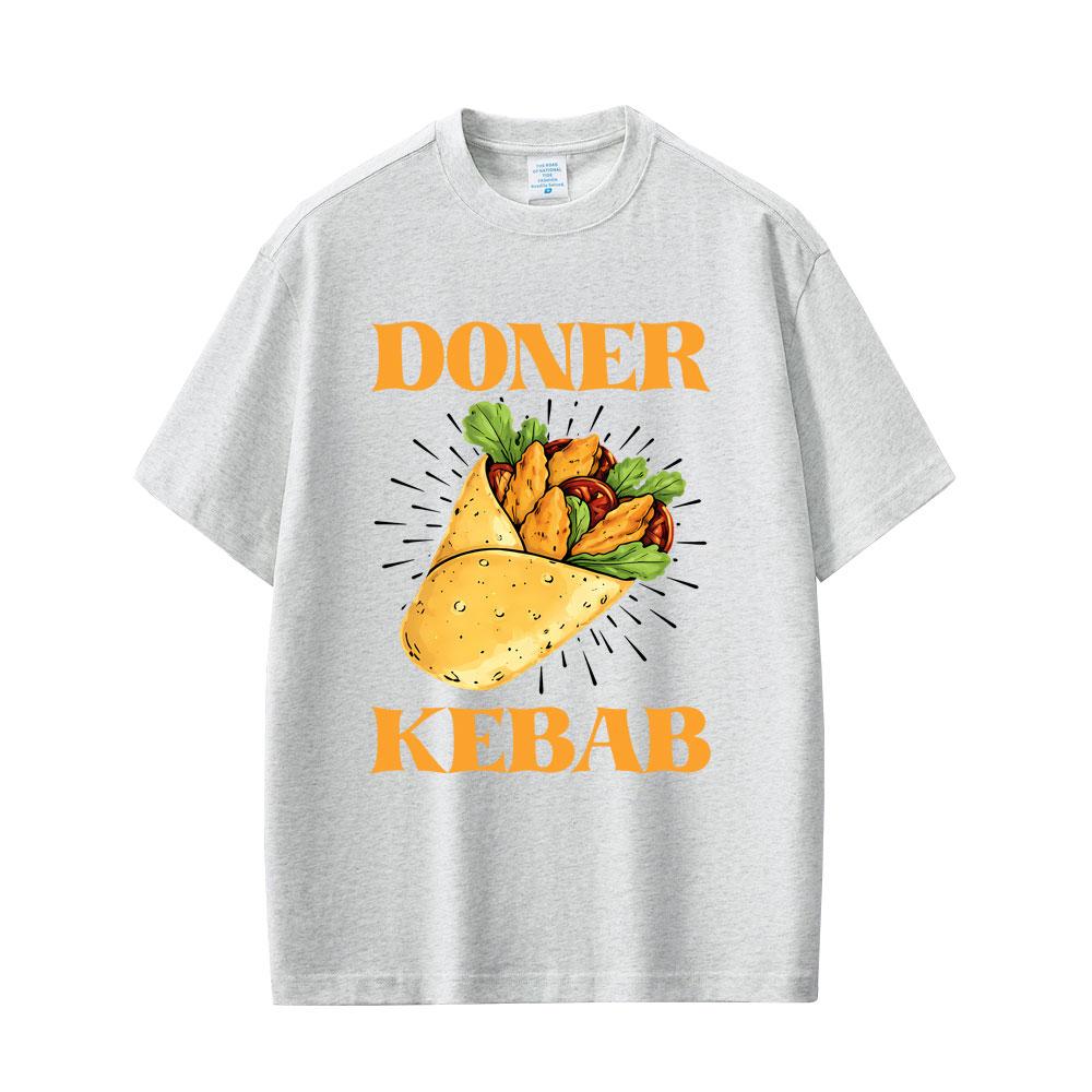 Funny Doner Kebab Graphic T Shirt Unisex Women Casual Cotton Oversized T-shirt Unisex Fashion Vintage Short Sleeve Tees Streetwear