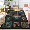 Dinosaur Collection Pattern Rug Floor Mat for Living Room or Bedroom Soft and Comfortable Carpet a Gift for Birthday and Holiday.
