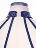Womens Lyrical Dance Dress Sparkle Rhinestone Backless Sheer Mesh Patchwork Mock Neck Leotard