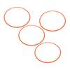 4Pcs 16 Inch Wheel Rim Protector Ring Anti Scratch Self Adhesive Wheel Rim Guard Trim Ring for Flat Rim Edge Car Orange