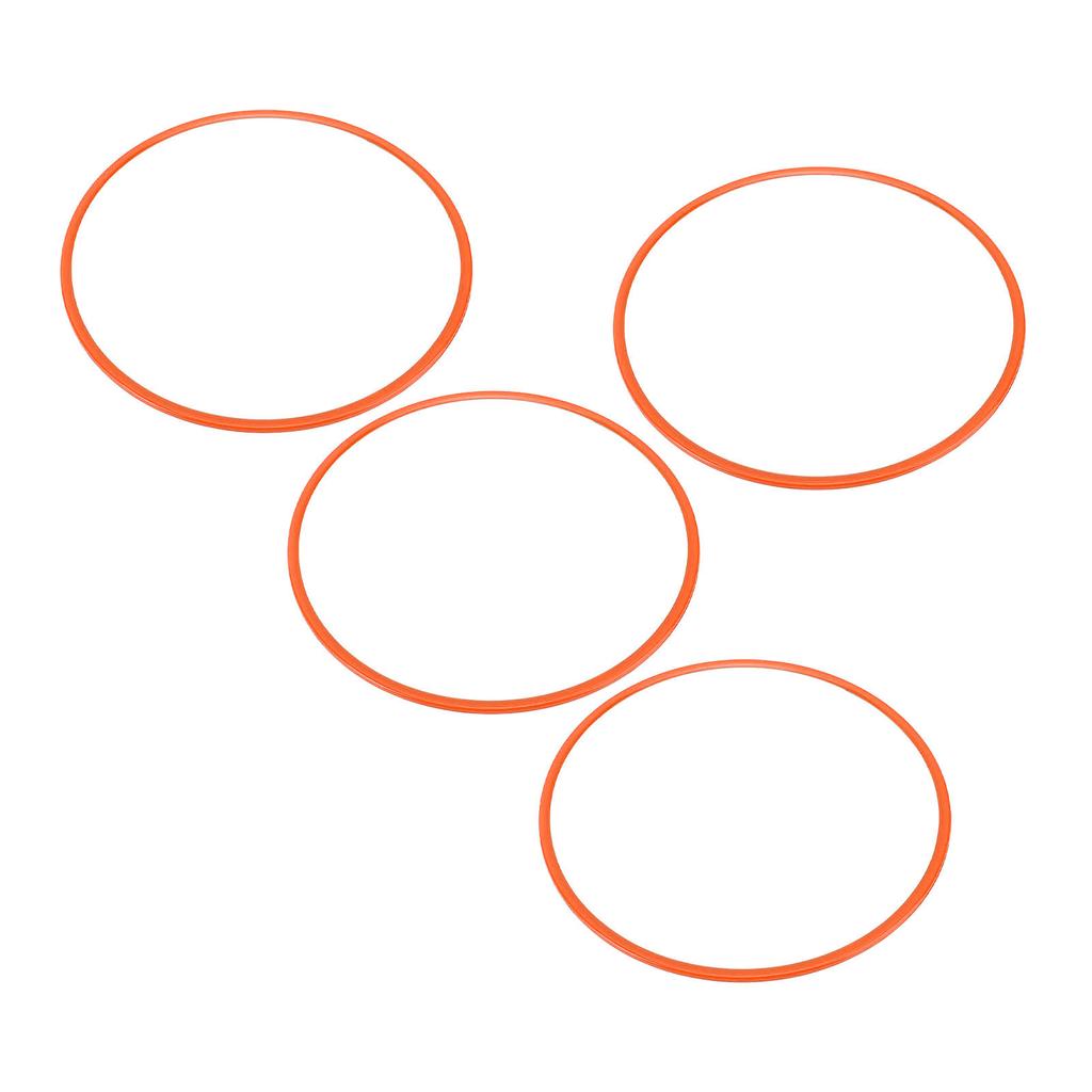 4Pcs 16 Inch Wheel Rim Protector Ring Anti Scratch Self Adhesive Wheel Rim Guard Trim Ring for Flat Rim Edge Car Orange