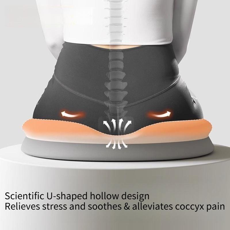 1PC Tailspine Decompression Memory Foam Cushion, Postoperative Office Chair Beautiful Buttocks, Breathable Seat Cushion, Thickened Cushion