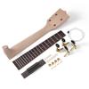 DIY Cookie Box Ukulele Neck Kit Cigar Box Ukulele Neck + Strings + Tuning Pegs + Bridge