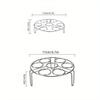 Dampfgestell aus Edelstahl, Haushaltsdampfgestell, Gemüsedampfmatte, Eierdampfgestell, multifunktionales Dreibein