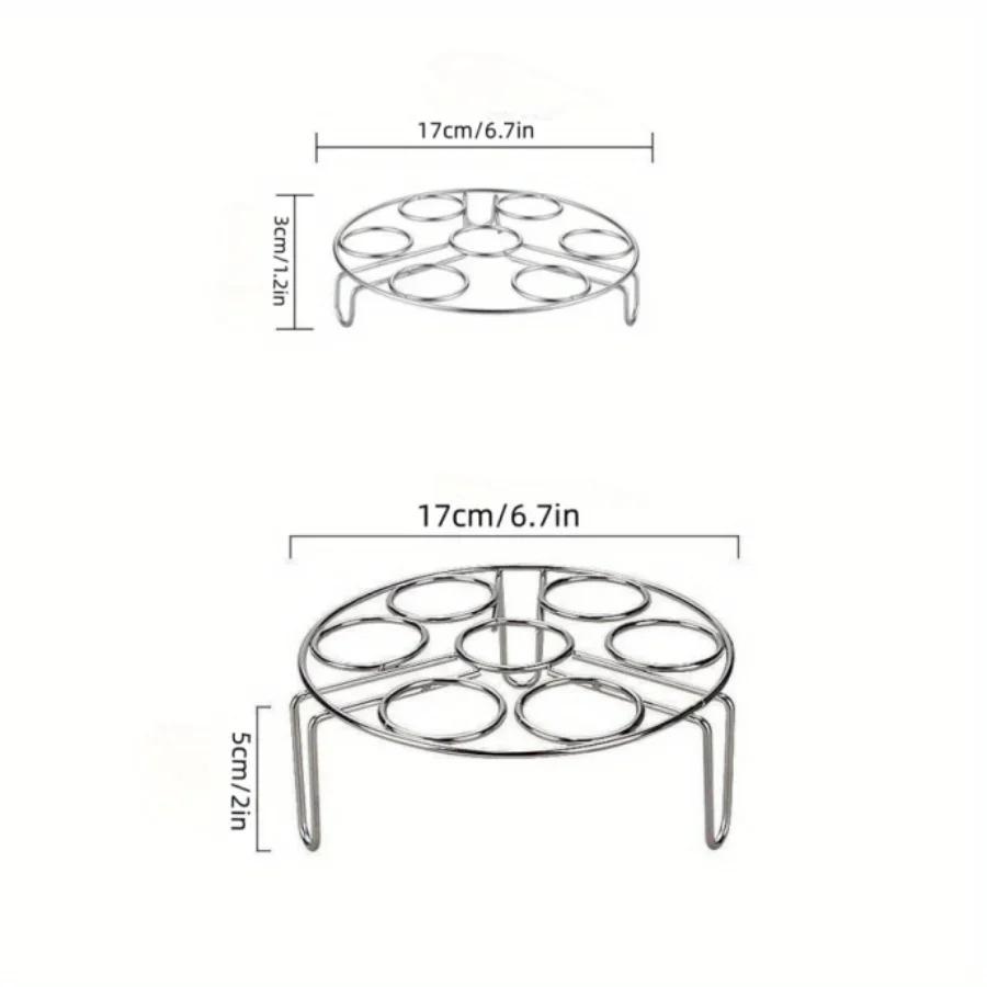 Dampfgestell aus Edelstahl, Haushaltsdampfgestell, Gemüsedampfmatte, Eierdampfgestell, multifunktionales Dreibein