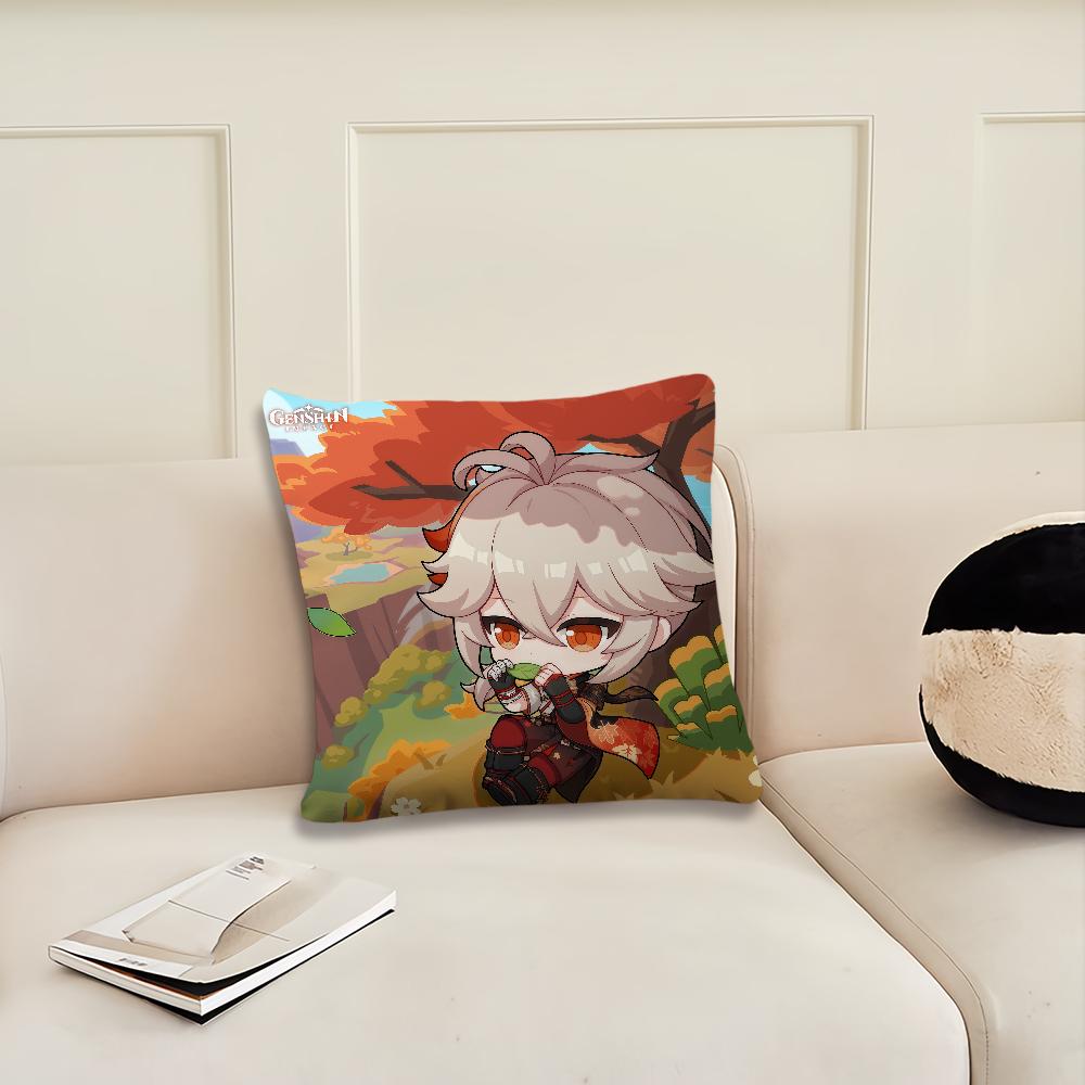 Game Genshin Impact boy cushion cover Pillow Cover Decoration Room Home Sofa living Office Car Nordic Simplicity