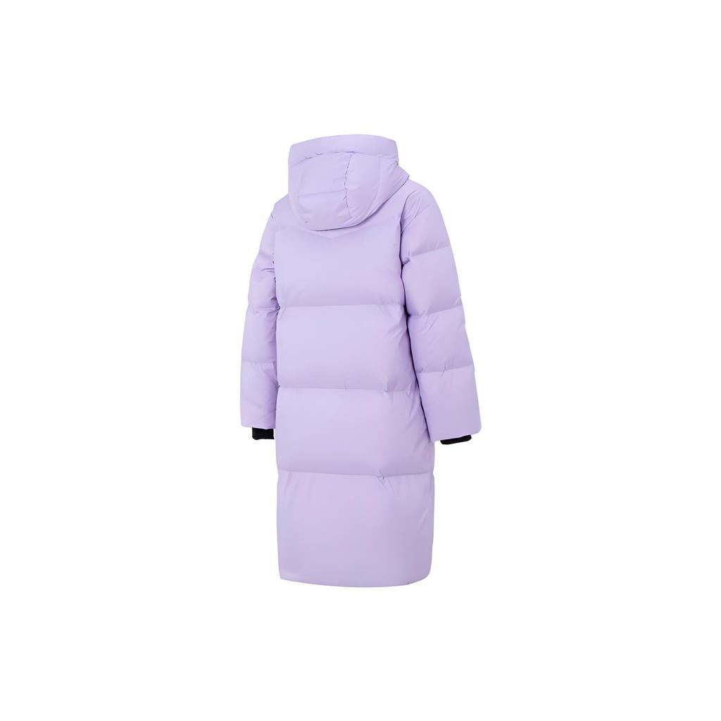 Skechers Solid Color Windproof Warm Sports Hooded Down Jacket Women Jackets Purple P423W030-010Y