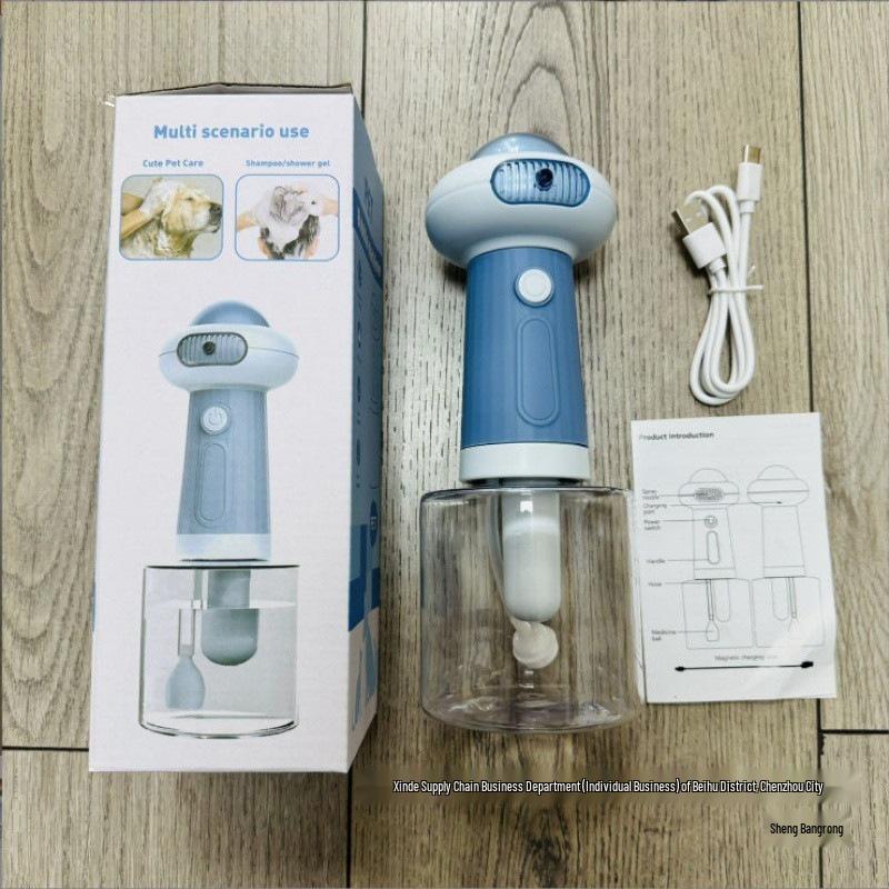 Pet Shampoo Flying Saucer Electric Foamer for Dog & Cat Bathing Shower