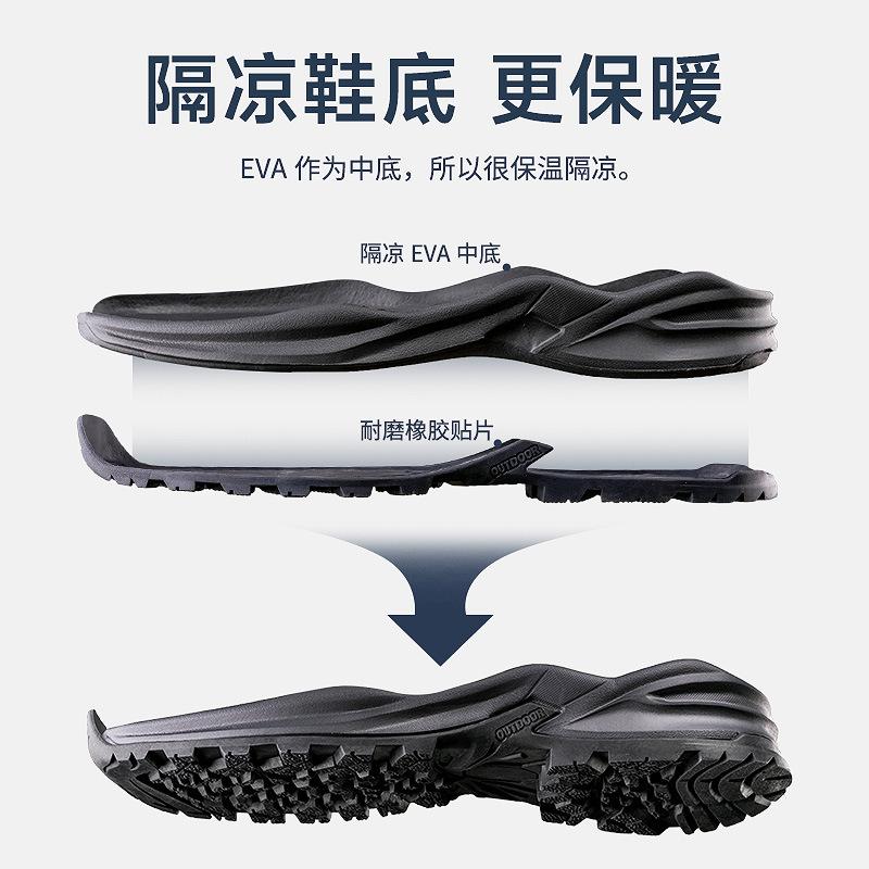 Winter rutschfeste Herren Outdoor-Sportarten High-Top Schneestiefel verdickt warm lässig große Baumwollschuhe Samt wasserdicht