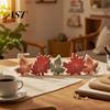 Lighted Fall Decorations for Home Thanksgiving LED Tabletop Decor, Maple Leaf Harvest Themed Wooden Desktop Centerpiece Centerpiece, Autumn