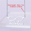 Personalized Infinite Heart Name Necklaces For Women Gold Color Stainless Steel Custom Necklace Wedding Waterproof Jewelry Gift
