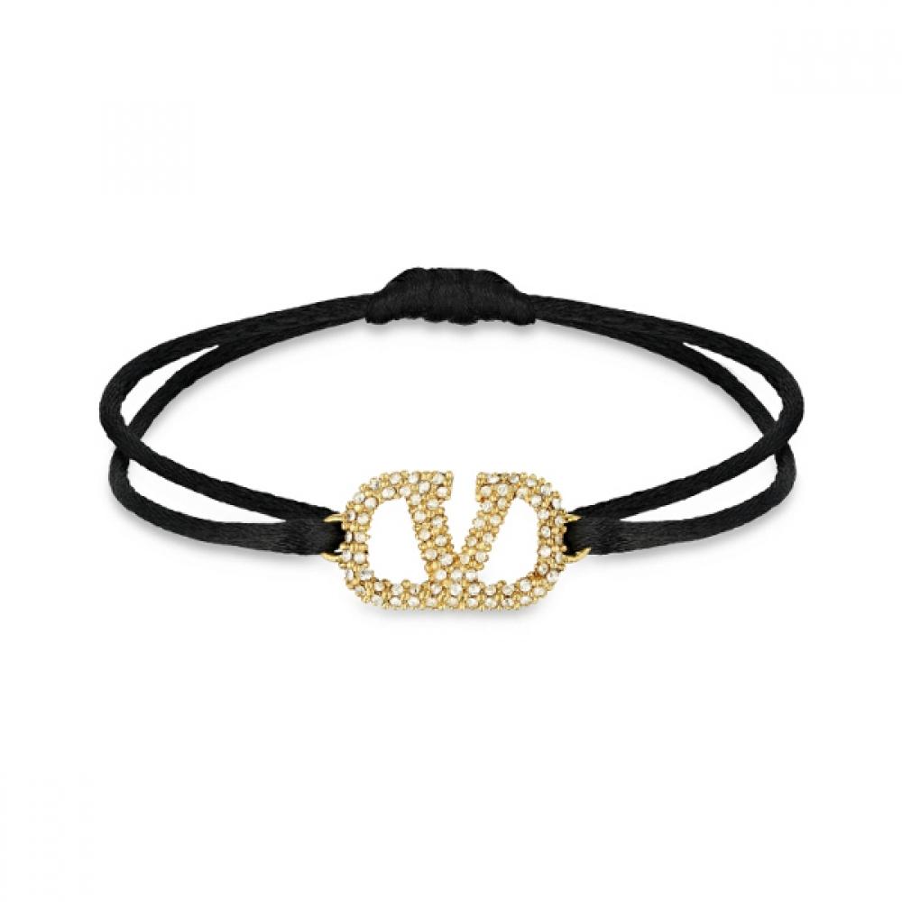 

Valentino 5w2J0f81 Yab 32u J0f81 Yab 32u Бавовняний браслет з логотипом V 5W2J0F81 YAB 32U