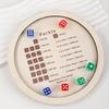 For Farkle Dice Tray Wooden Dice Trays Hexagon Dice Rolling Tray Felt Dice Holder for Dice Games Like RPG Other Table Games