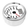 85mm Analog GPS Speedometer 200km h Waterproof 7 Backlit White Dial Chrome Bezel for 12 24V Marine Motorcycle Truck