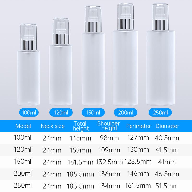 "100ml Frosted Gold-Plated Fine Mist PET Spray Bottle for Toner"