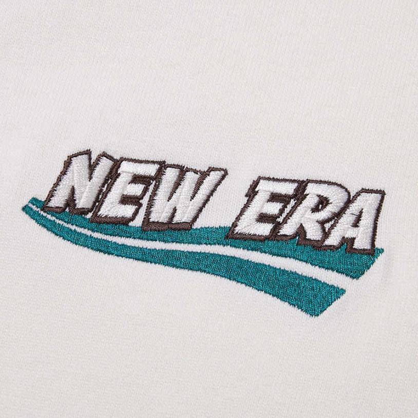 New Era SS24 Vintage Minimalist Embroidered Short Sleeve Polo Shirt Unisex tops Ivory 14187357