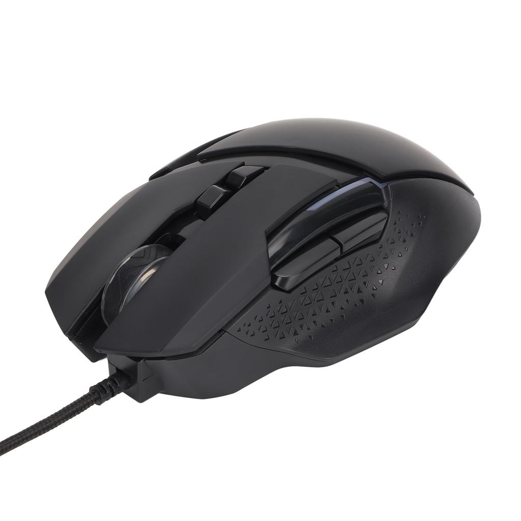 Gaming-Maus RGB 6 einstellbare DPI Einfache Steuerung Plug and Play 7 programmierbare Tasten Kabelgebundene Maus für Gaming Studium Arbeiten