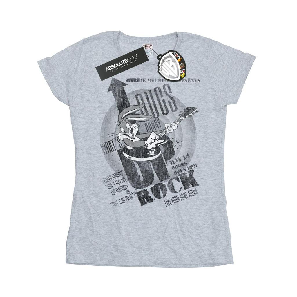 Looney Tunes Womens/Ladies Bugs Bunny What´s Up Rock Cotton T-Shirt