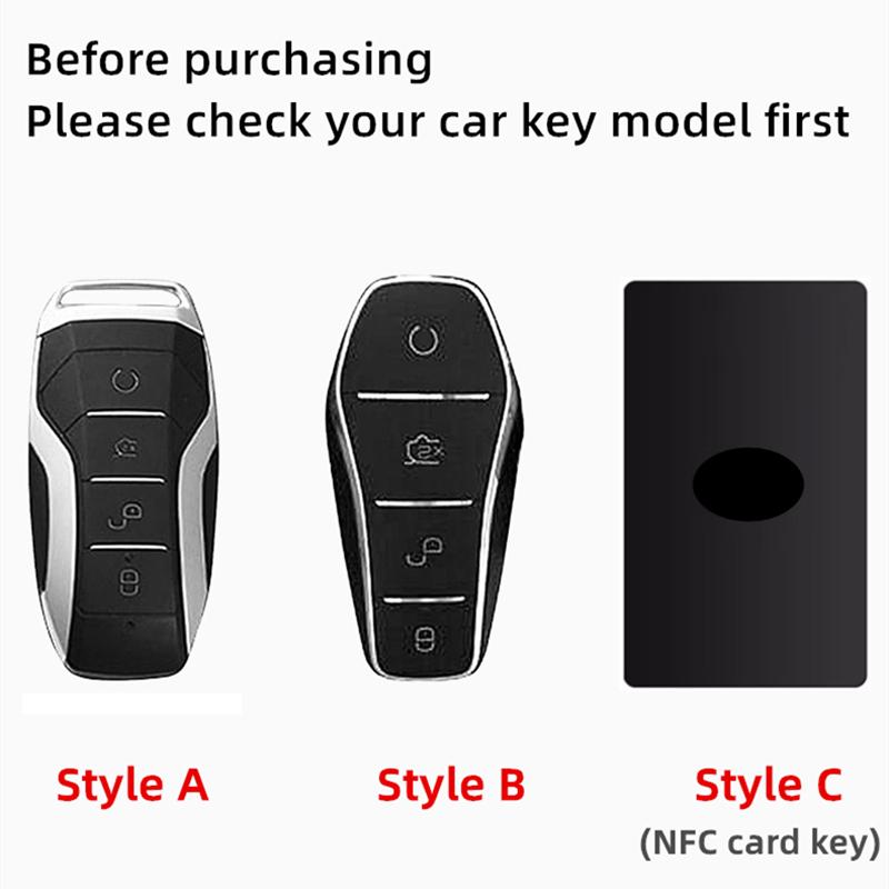 Leather Car Key Case Remote Cover Shell Holder Fob For BYD New ATTO 3 Atto 2 Song Pro Shark 6 Dolphin Mini Seal U 05 Sealion 07
