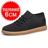 Fashion Men Elevator Shoes Breathable Mesh Height Increase Sneakers Shoes Sports Casual Shoes Invisible Inner Heightening 8cm Man Shoes