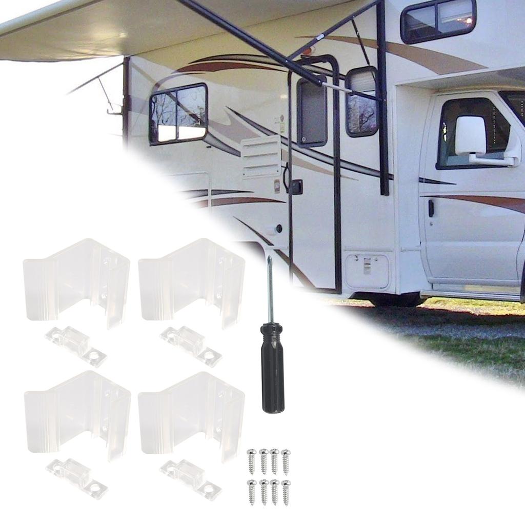 Clear  Sliding Mirrored Door Latches Replacement ABS Wear Resistance Door Latches for Motorhome & Campers Closet Doors