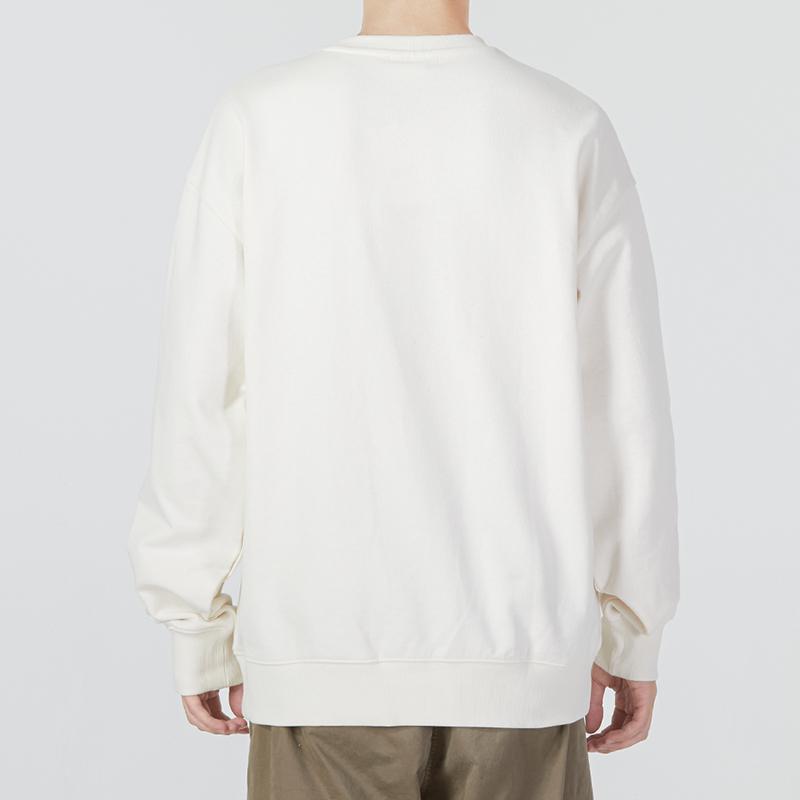 PUMA Winterized Simple Solid Color Sports Casual Pullover Sweatshirt Men tops White 539908-93