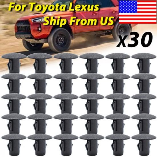 30x Splash Shield Seals Liners Aprons Clips For Toyota Tacoma Lexus 90467-10186