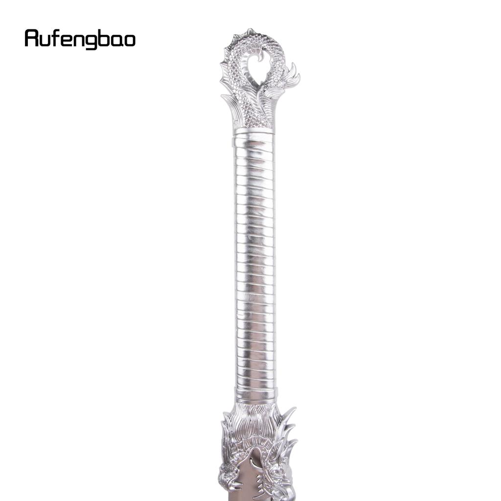 White Wooden Sword Fashion Wood Machete Decorative Cospaly Sword Halloween Mace Crutch Wand Crosier Sword Toy 106cm