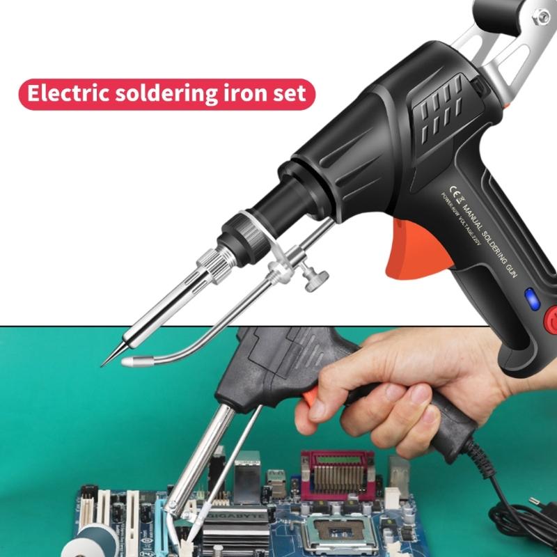 Internal Heated Soldering Guns Kits for Metalwork with Fast Heating and Ergonomatic Handle for Circuit Board Repair