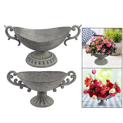 Flower Urn Vase Anniversary, Ceremony Birthday Party Decoration Home Decoration Wedding Centerpieces Vase Metal Flower Vase