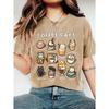 Women's Summer Clothing COFFEE CATS Cat Drink Print Round Neck Short Sleeve Shirt T Shirt Comfortable, Soft, Stylish, Elegant, Party-ready, Vintage,