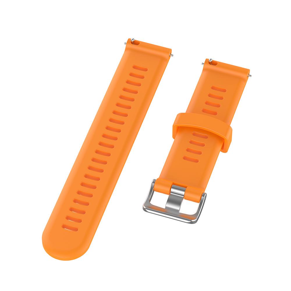 Cinturino In Silicone 20mm Con Sgancio Rapido Per Garmin Forerunner 245/645, Vivoactive 3, Venu, E Altri - Regolabile Da 14 A 21 Cm