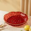 Clear Plastic Serving Bowl, Modern Fruit Bowl with Gold Rim, Multi-use Decorative Snack Bowl for Counter Home Decoration, Kitchen Dining Room Table