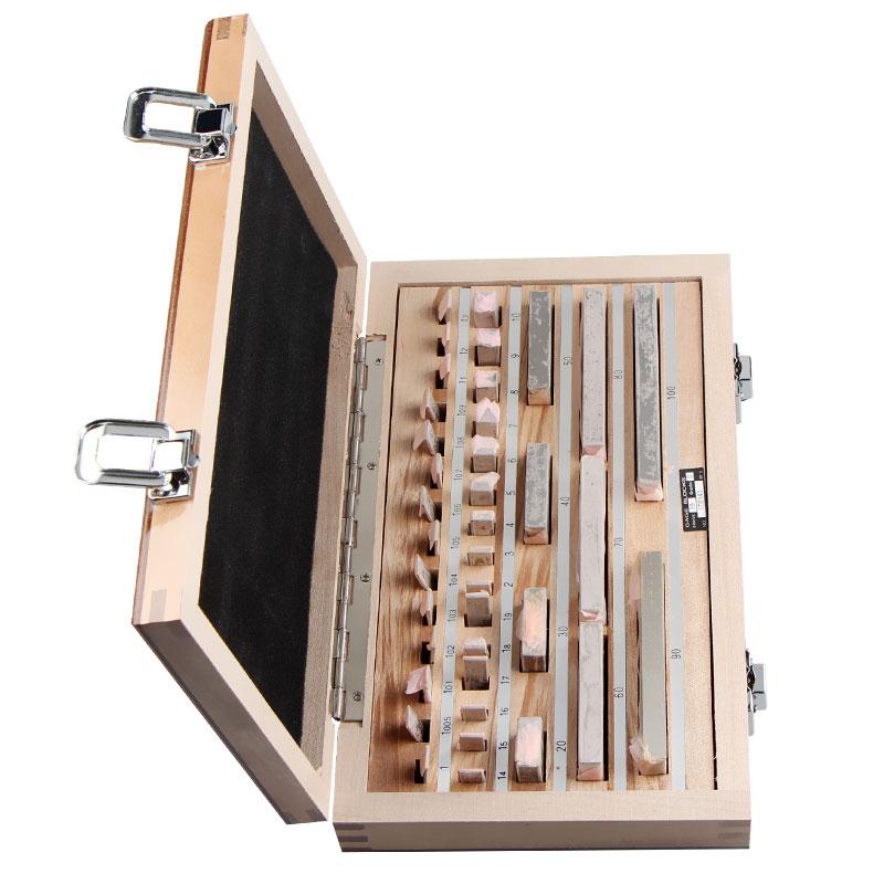 SHANHR 38Pcs/Set 1 Grade 0 Grade Inspection Block Gauge Test Caliper Blocks Measurement Instruments