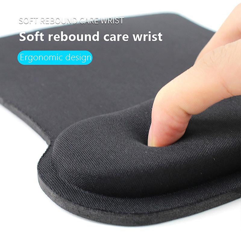 

Коврик для мыши с подставкой для запястья, игровой коврик для мыши, коврик для мыши, аксессуары для ПК и ноутбука чёрный