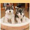 Wolf Plush Toy Animal Figurine With Short Pile Material For Kids And Adults
