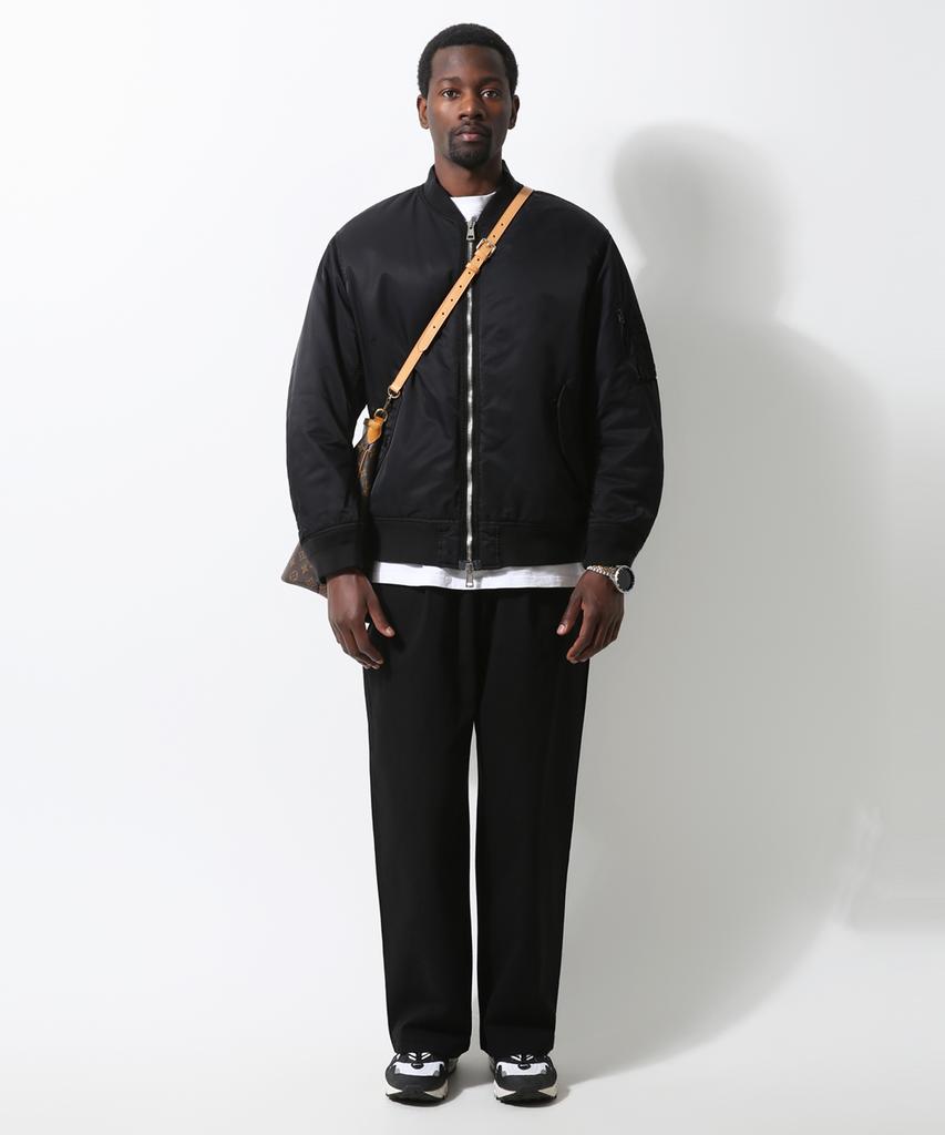 Seuteulaikeu Washed Cotton Relaxed Pants (Black)