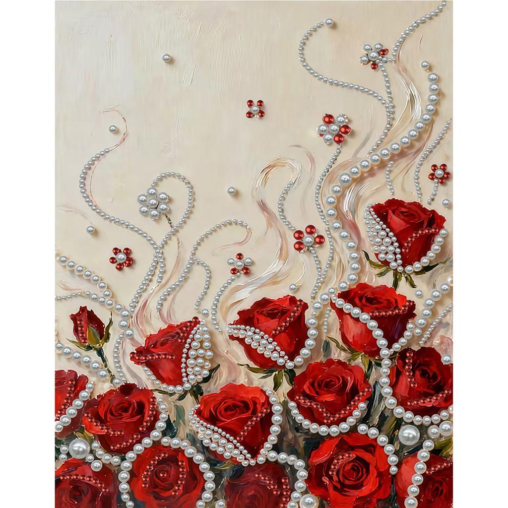 DIY Pearl Art Painting Without Frame Pearl Gem Paintings Picture Arts Craft 30x40cm for Adults Beginners Home Wall Decor