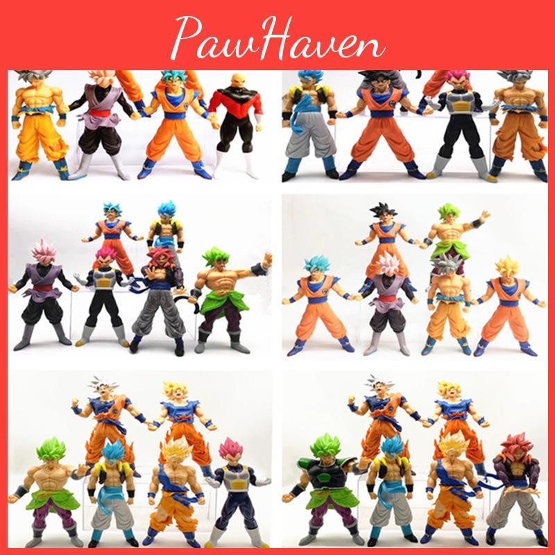 Collectible Dragon Ball Z Figurines 7 Inch Pvc Super Saiyan Goku Vegeta Broly Model Figures