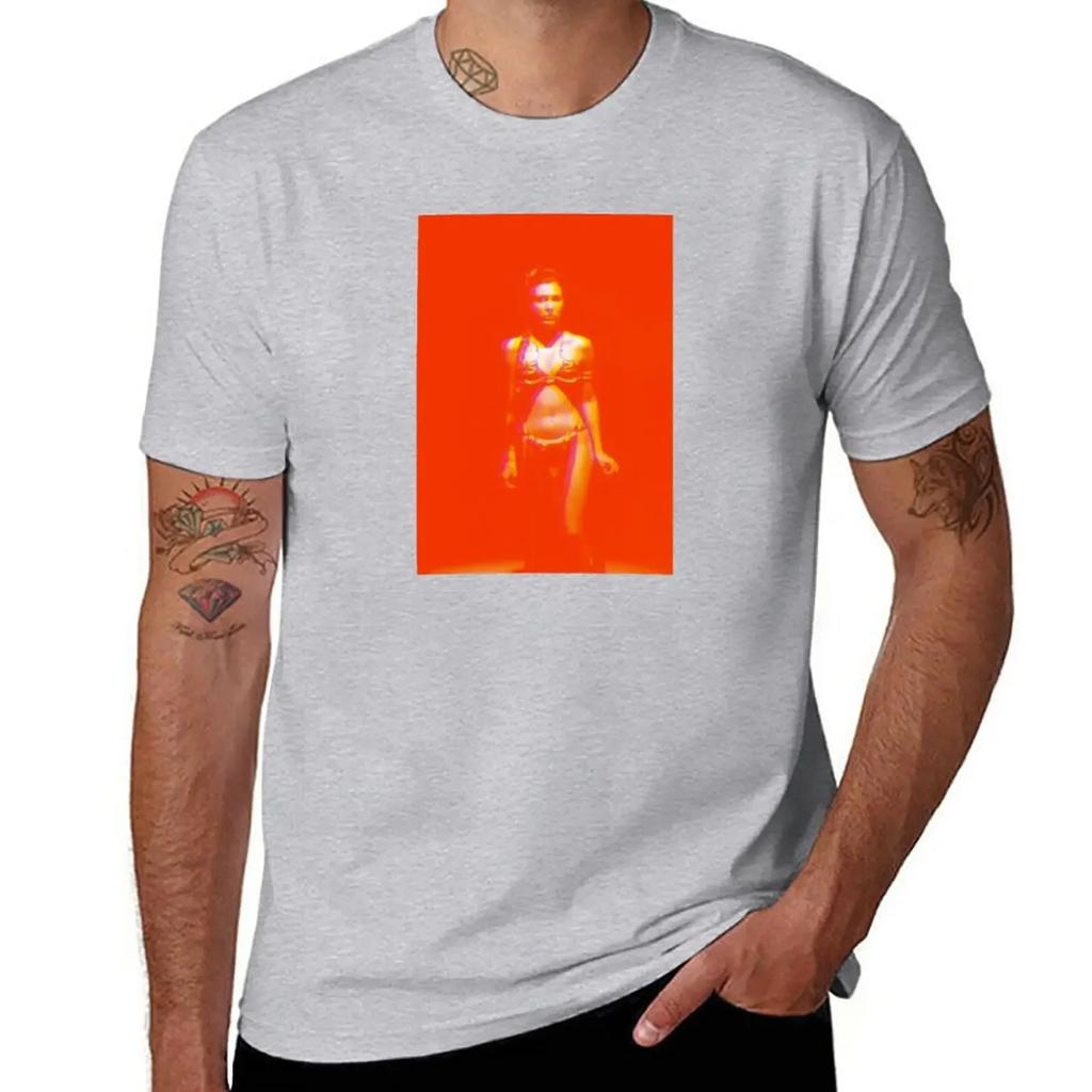 Leia in red T-Shirt blanks sports fans kawaii clothes t shirt for men